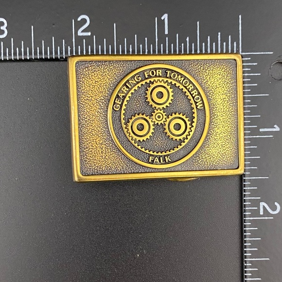 Vintage Falk Belt Buckle 2” Small - Picture 2 of 5